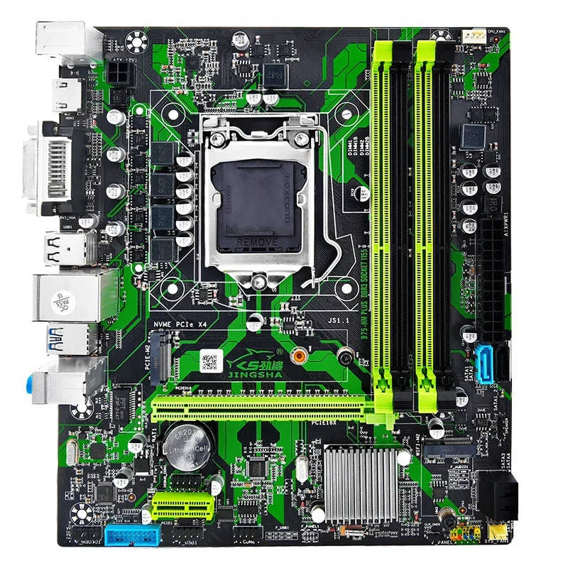 مجموعة اللوحة الأم B75 LGA 1155 مع معالج Core i7 3770 وذاكرة الكمبيوتر 2*8G=16GB DDR3 B75 placa mae Set combo USB 3.0 SATA 3.0