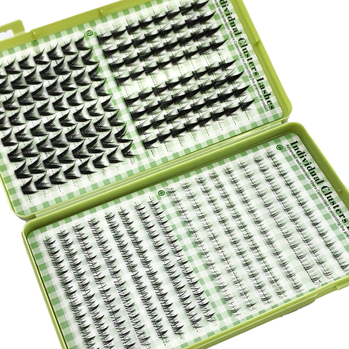 Neue 32-reihige 512 Cluster Mix Wimpern, Natürlicher Manga-Look, DIY-Set für Wimpernverlängerung, Wiederverwendbare Natürliche Wimpern – Detail 11