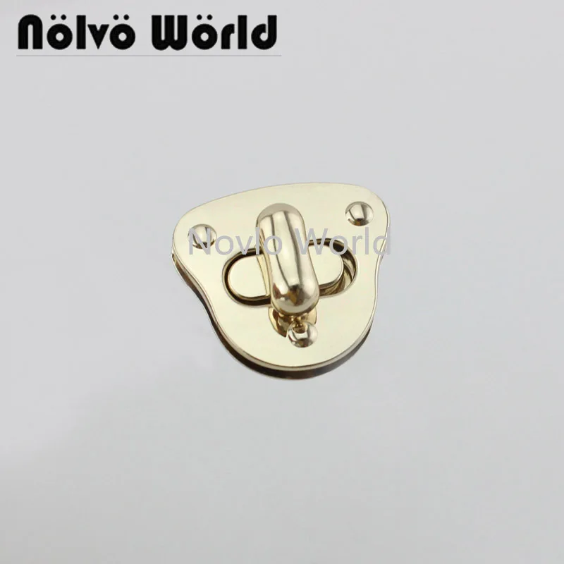 

2-10pcs 35x31mm Light gold women bags new twist turn Lock,Sewing Ladies Purse Turn Locks Snap Clasps