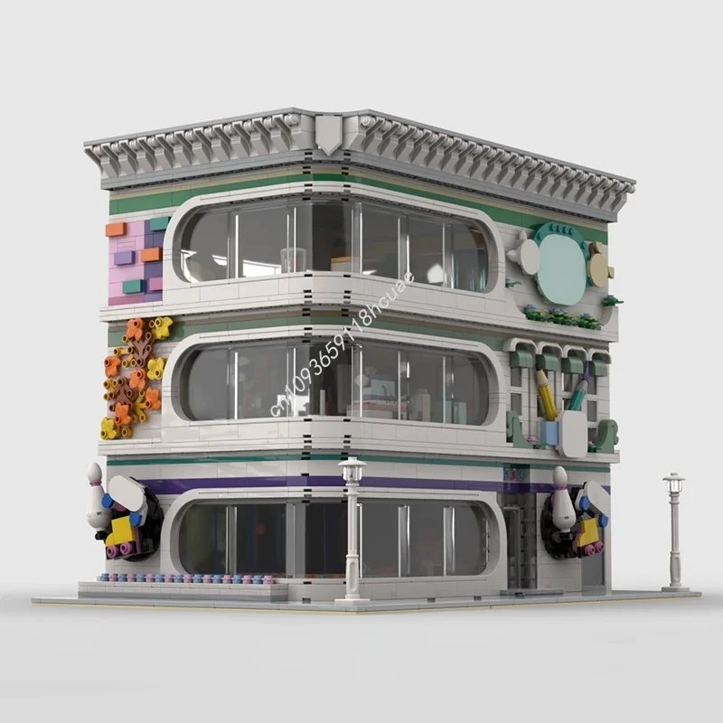 2738 قطعة برج الصداقة MOC نموذج وحدات اللبنات لعبة الهندسة المعمارية فكرة التعليم الطوب هدية الكريسماس عيد ميلاد الاطفال