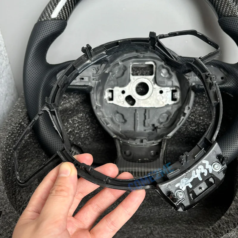 For Audi A4 B8 A3 8V Steering Wheel carbon fibre Frame Assembly Accessories