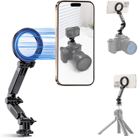 JJC Magnetic Cold Shoe Phone Mount Holder For iPhone 16 15 14 13 Samsung Gopro 13 12 11 DJI Osmo Action 4 3 AKASO Action Cameras