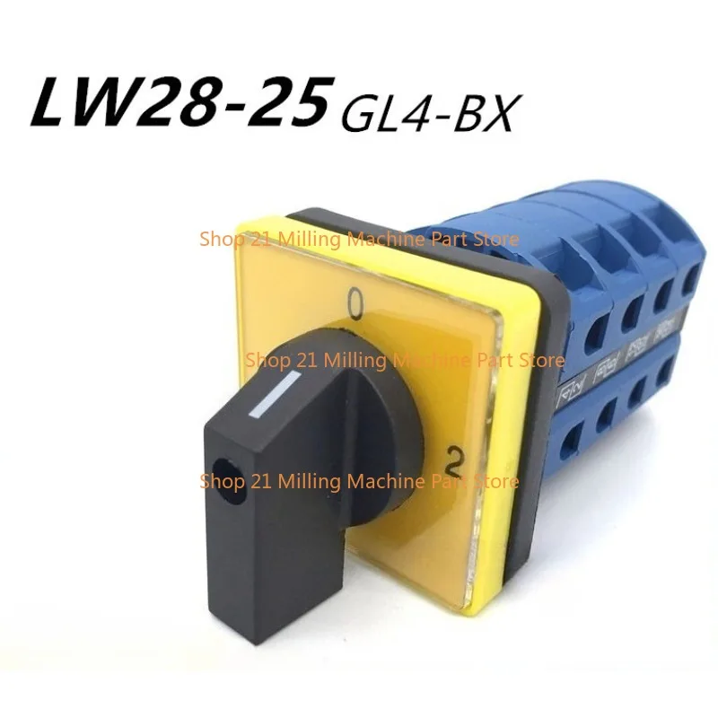 

1PC LW28-25 GL4-BX Machine Tool Forward Reverse Switch Four Section Switch 25A