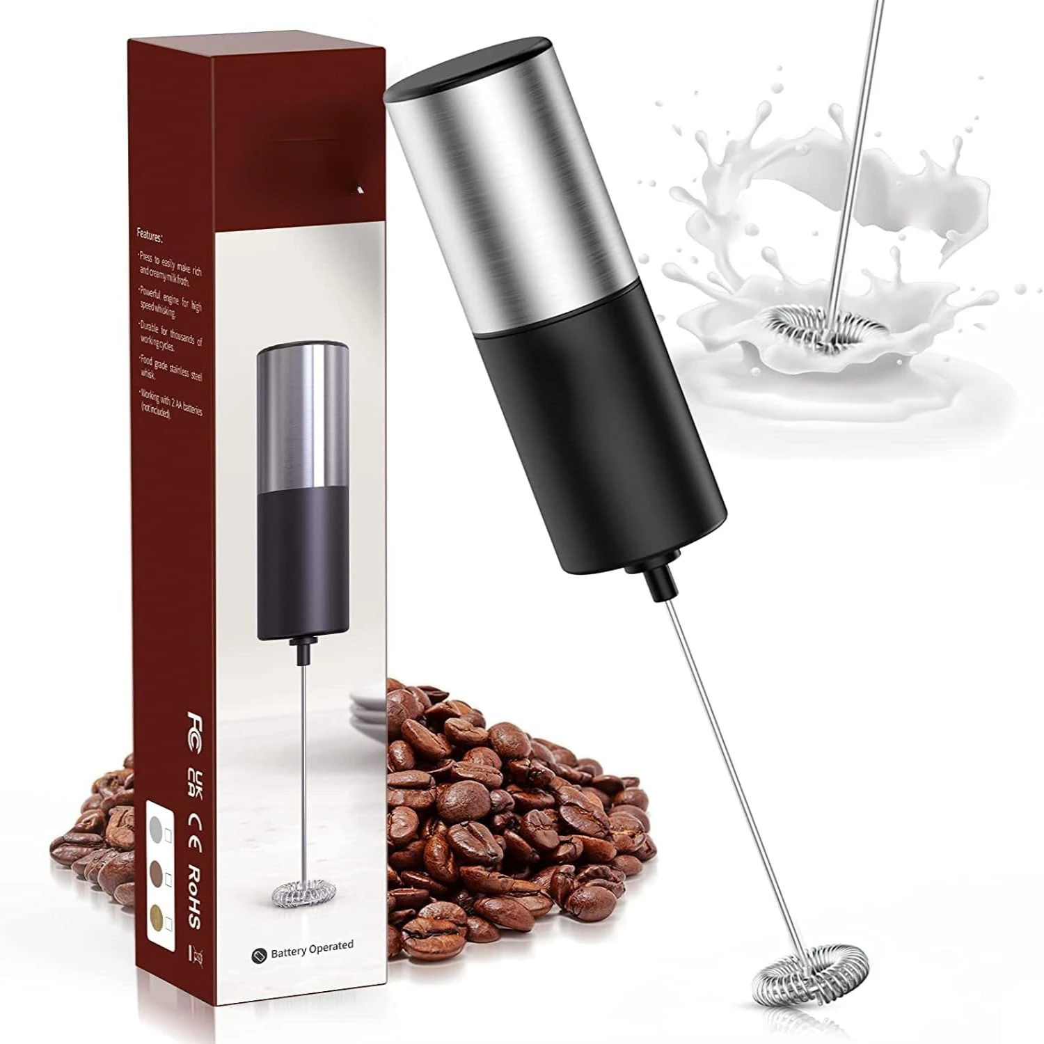 Aker, um perfekt gefrorte Milch für Latte, Cappuccino und mehr zu erstellen. Rüsten Sie Ihr Barista-Erlebnis zu Hause mit diesem Moderne auf