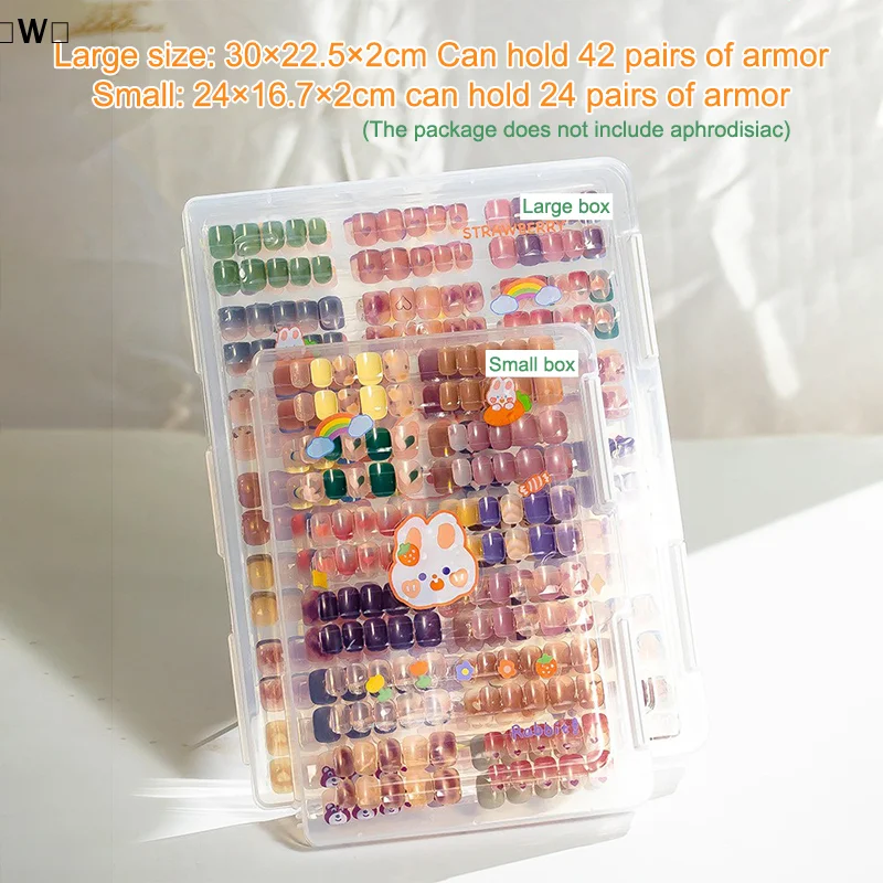 〔W〕Fake Nail Tip Storage Box Large Capacity Exhibition Display Board DIY Photo Prop Board Simple Storage Box〔Winter1〕