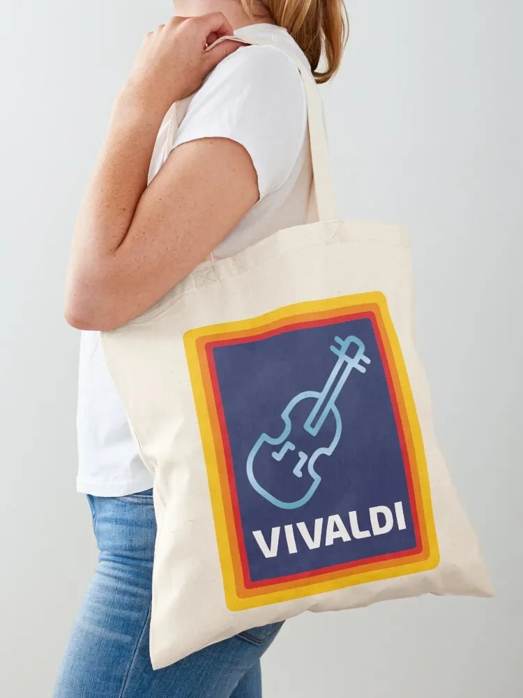 

Vivaldi grocery store violin Tote Bag canvas tote bags custom tote bag sac pour femme Handbags