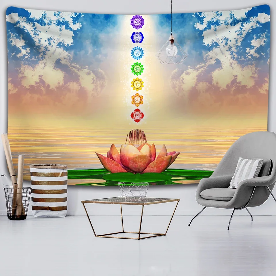 7 color Sun Moon Mandala fashion background cloth tapestry witchcraft tapestry Mandala wall hanging art decorative yoga mat