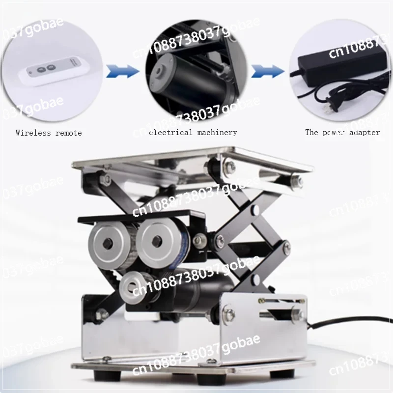 

Electric Stainless Steel Lifting Platform, Small Lab Steel, Remote Control, Adjustable, Mobile Electric Lifting Platform
