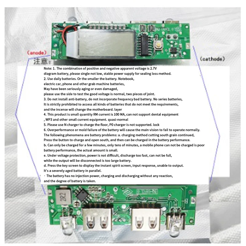 حار شاحن بطارية ليثيوم مجلس LED المزدوج USB 5 فولت 2.4A لوحة دوائر كهربائية مايكرو/Type-C USB قوة البنك 18650 شحن وحدة