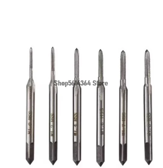 5pcs 1.6mm Dia Straight Screw Flute Machine Taper Tap