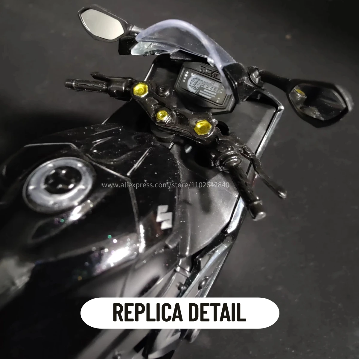 Suzuki gsx r1000r l7 suzuki motocicleta réplica modelo, lembrança, collectible, mini motocicleta, fundido, casa e escritório veículo brinquedo, 1:12