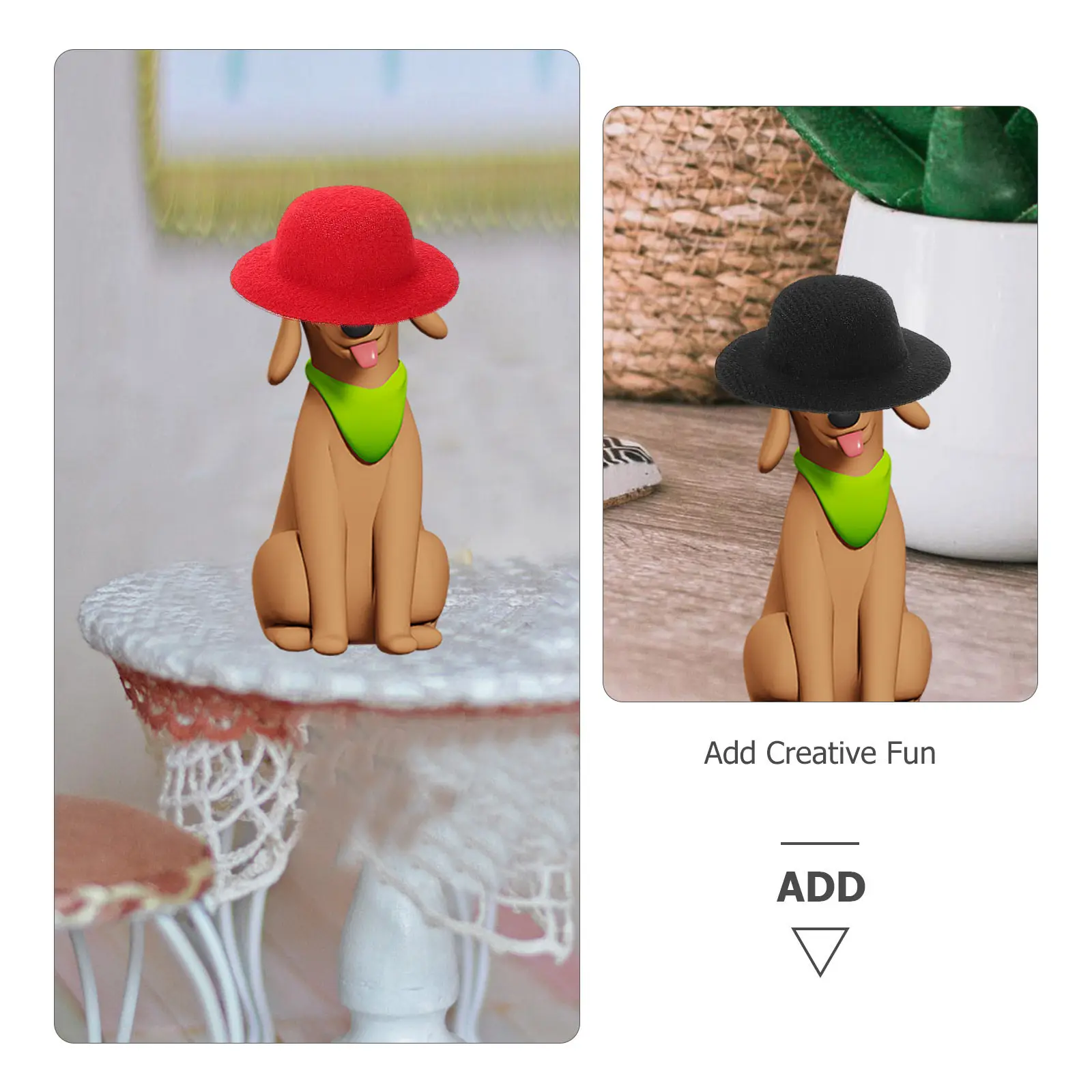 5 mini chapéus para artesanato, decoração de casa, artesanato, tops decorativos