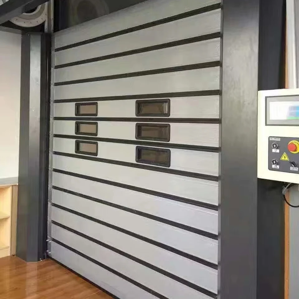 Modern High Quality Rapid Spiral Turbo Rolling Commercial Door High-Speed Luxury Aluminum Alloy Design For Factory Warehouse