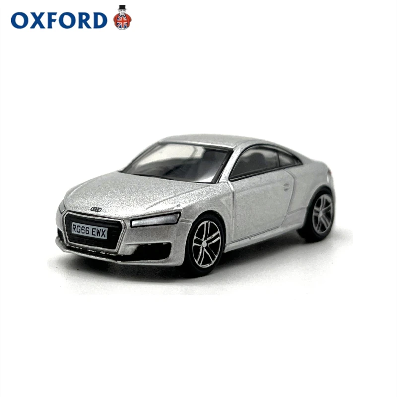 Diecast OXFORD Escala 1:76 Audi TTCoupe Glaciar Branco Carro Esportivo Liga Modelo de Carro Brinquedo Colecionável Presente Lembrança Display Ornamento