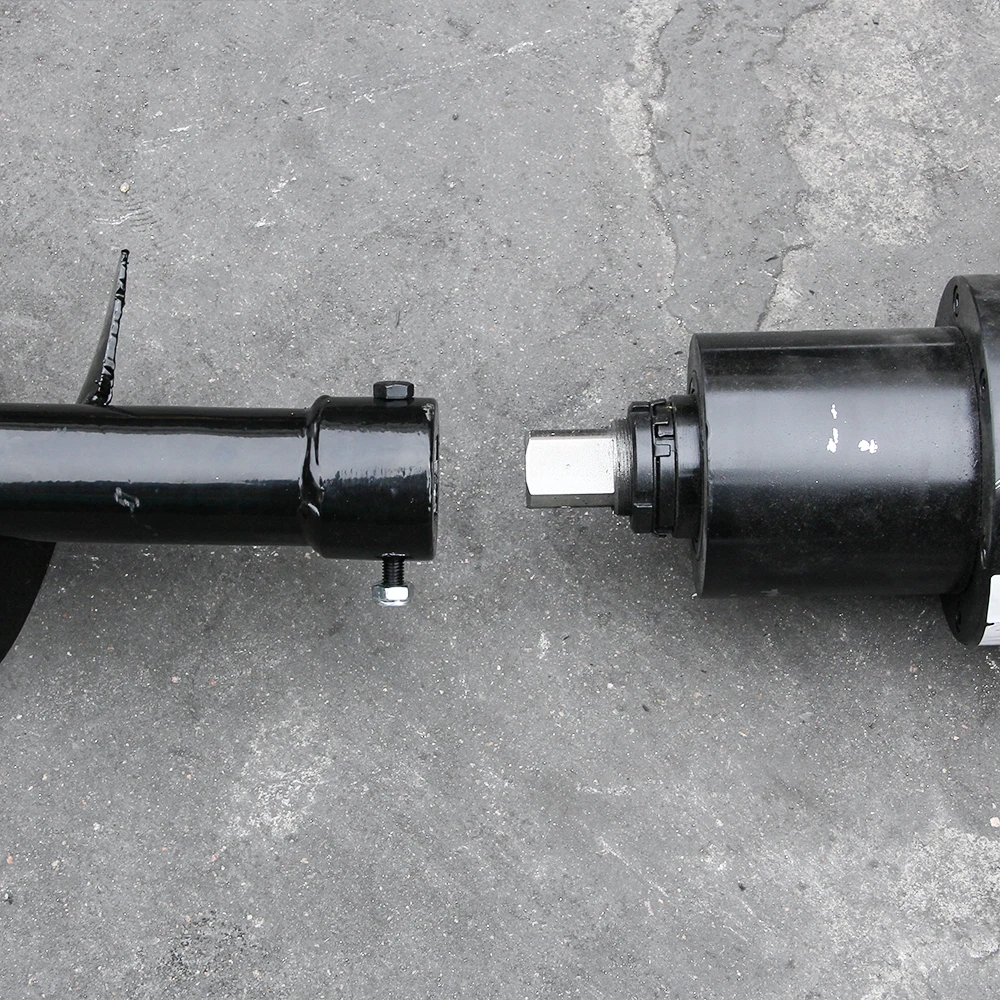 Trado de metal com haste de broca removível de 60 polegadas/1500 mm - Acessório hidráulico para miniescavadeiras de 1 tonelada