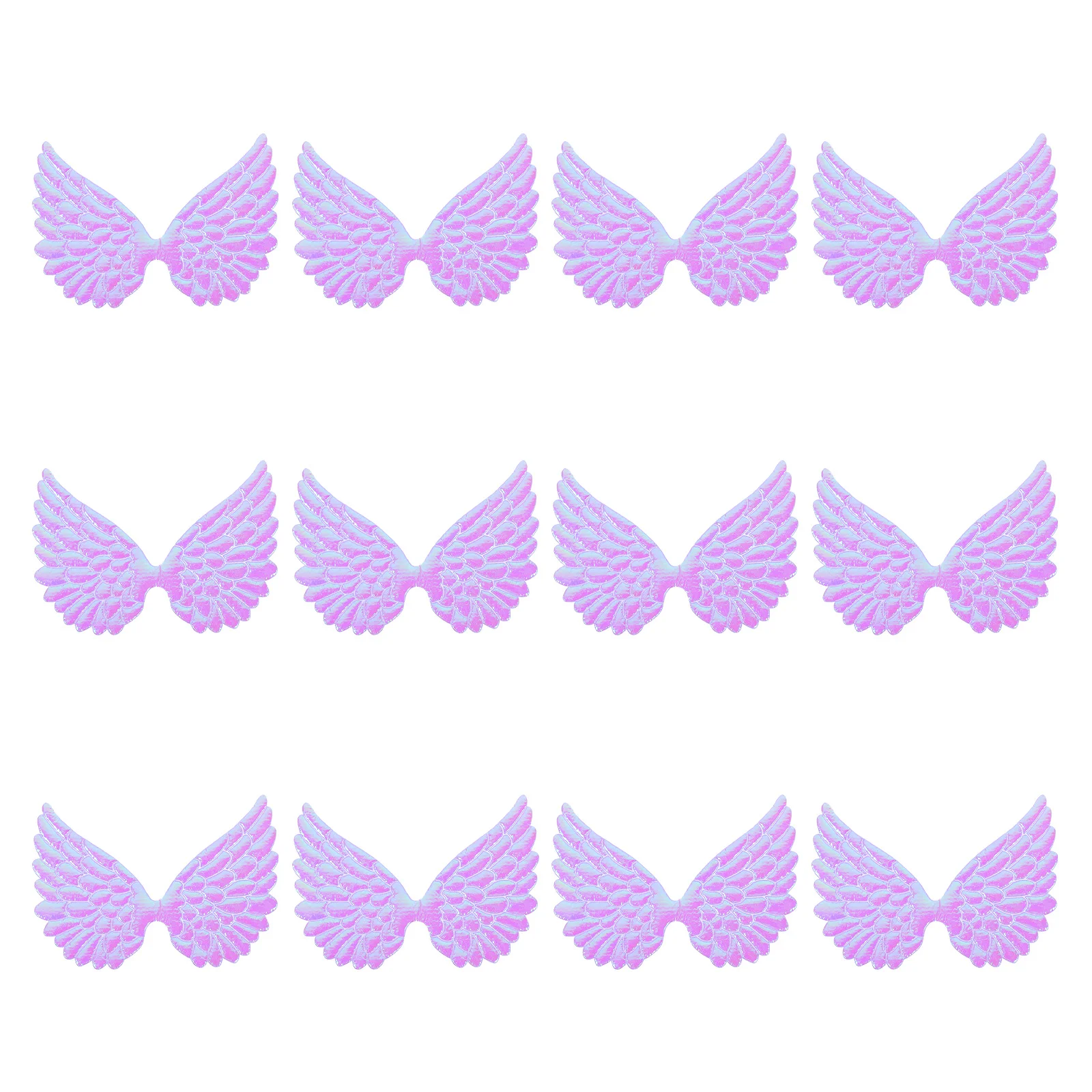 

12Pcs DIY Angel Wing Decorations Multi-Use Craft Wings for Clothes Garments Bags Backpacks Sewing Accessories Xmas Tree