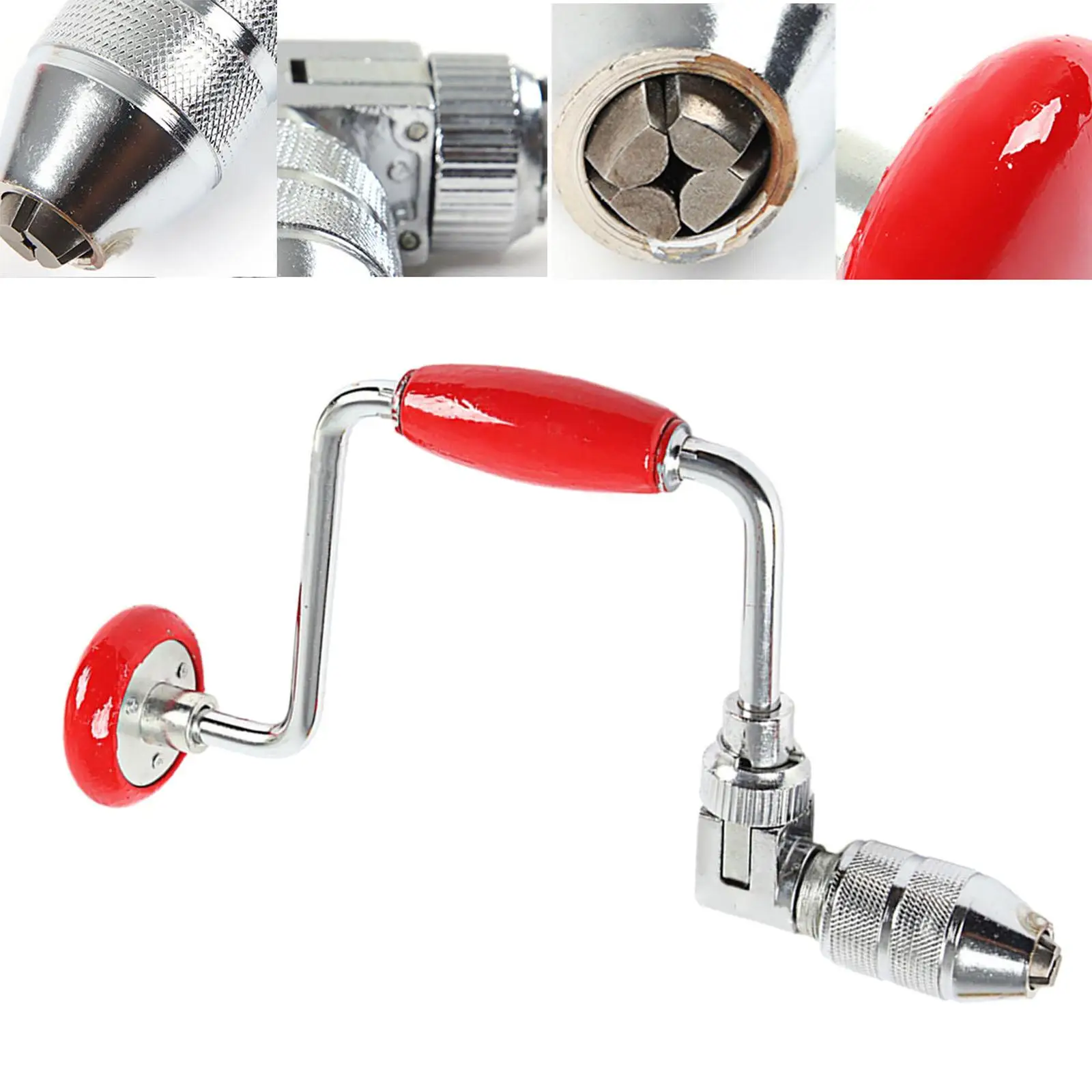 Hand Crank Drill DIY Crafts Accessories Manual Handcraft Professional Tool Hand Tool for Home Woodworker Fiberglass