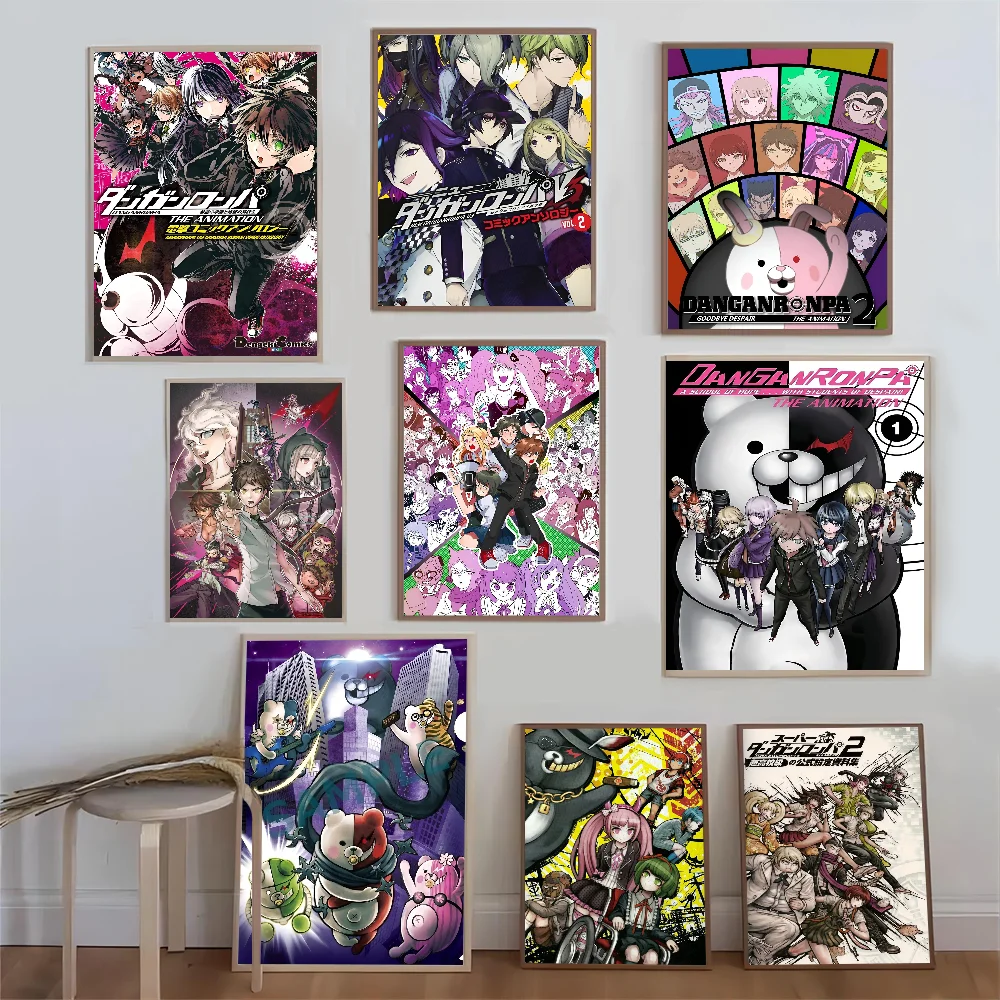 Super Danganronpa V3 Anime Anime Posters Sticky Whitepaper Sticker DIY Room Bar Cafe Kawaii Room Decor