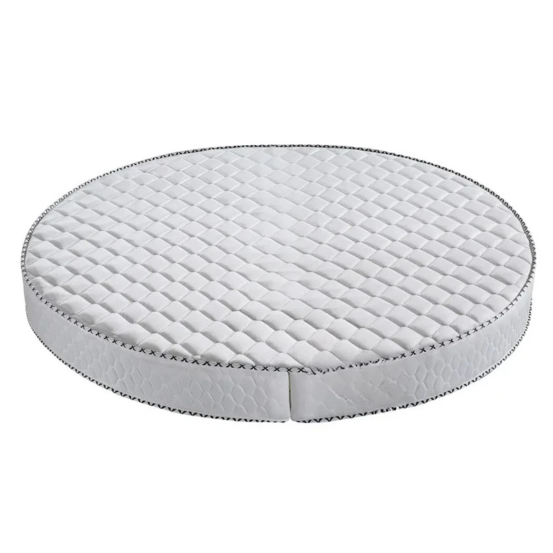 

Fabric Coconut Fiber Spring Comfortable Round Mattress for Round Bed Frame 1.8m 2m 2.2m Diameter king Queen Hotel Mattress