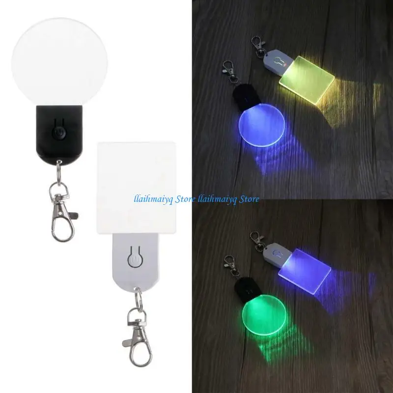 573B Rechargeable Keychain Flashlights Small Night Light Keychain Luminous Pendant