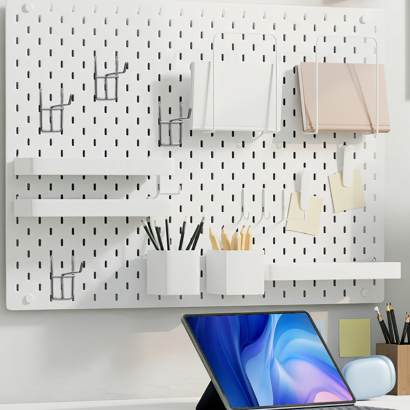 

30 Peg Board Hooks Mesh Hangers Shelf Supermarket Display Multifunctional Kitchen Bath Closet Organizer Durability Long Lasting