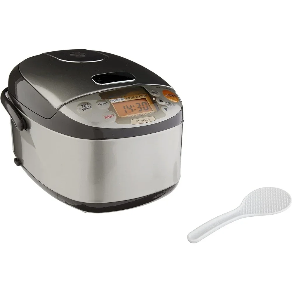 Induction Heating System Rice Cooker and Warmer, 0.54 L, Stainless Dark Brown