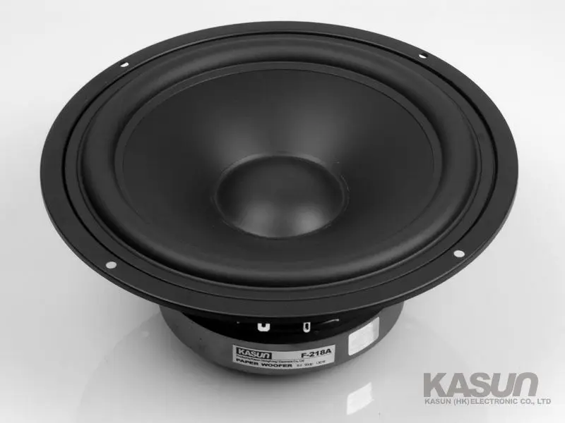 1 Piece KASUN F-218A/MK-830 8\'\' Home Audio DIY HiFi Woofer Speaker Driver Black PP Cone 8ohm/130W Speaker Panel D210mm/D218mm
