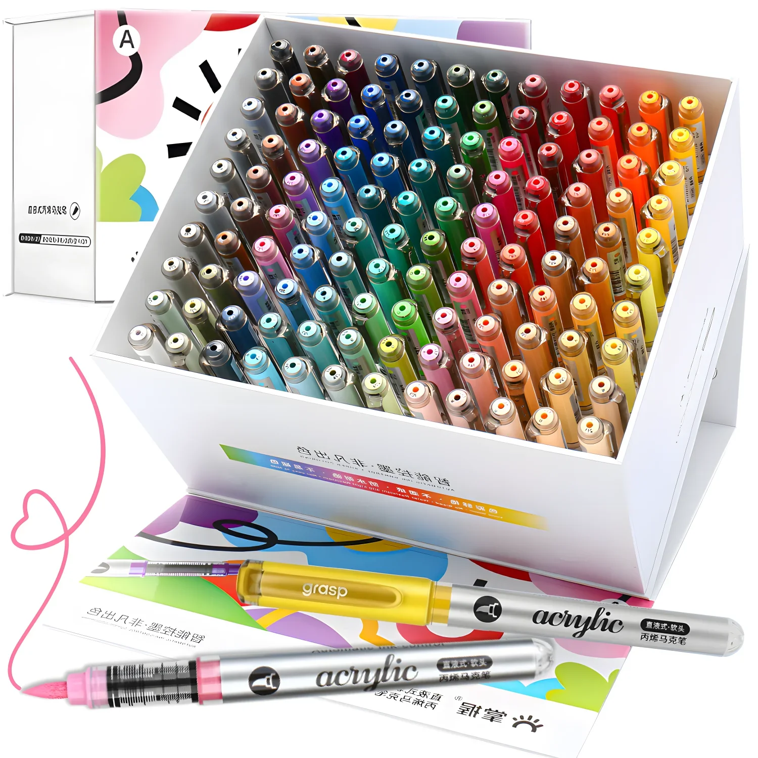 

Набор маркеров для акриловой краски, наконечник кисти, ручки для акриловой краски с автоматическим управлением чернилами для художников и взрослых, раскраска, рисунок, мультфильм, аниме