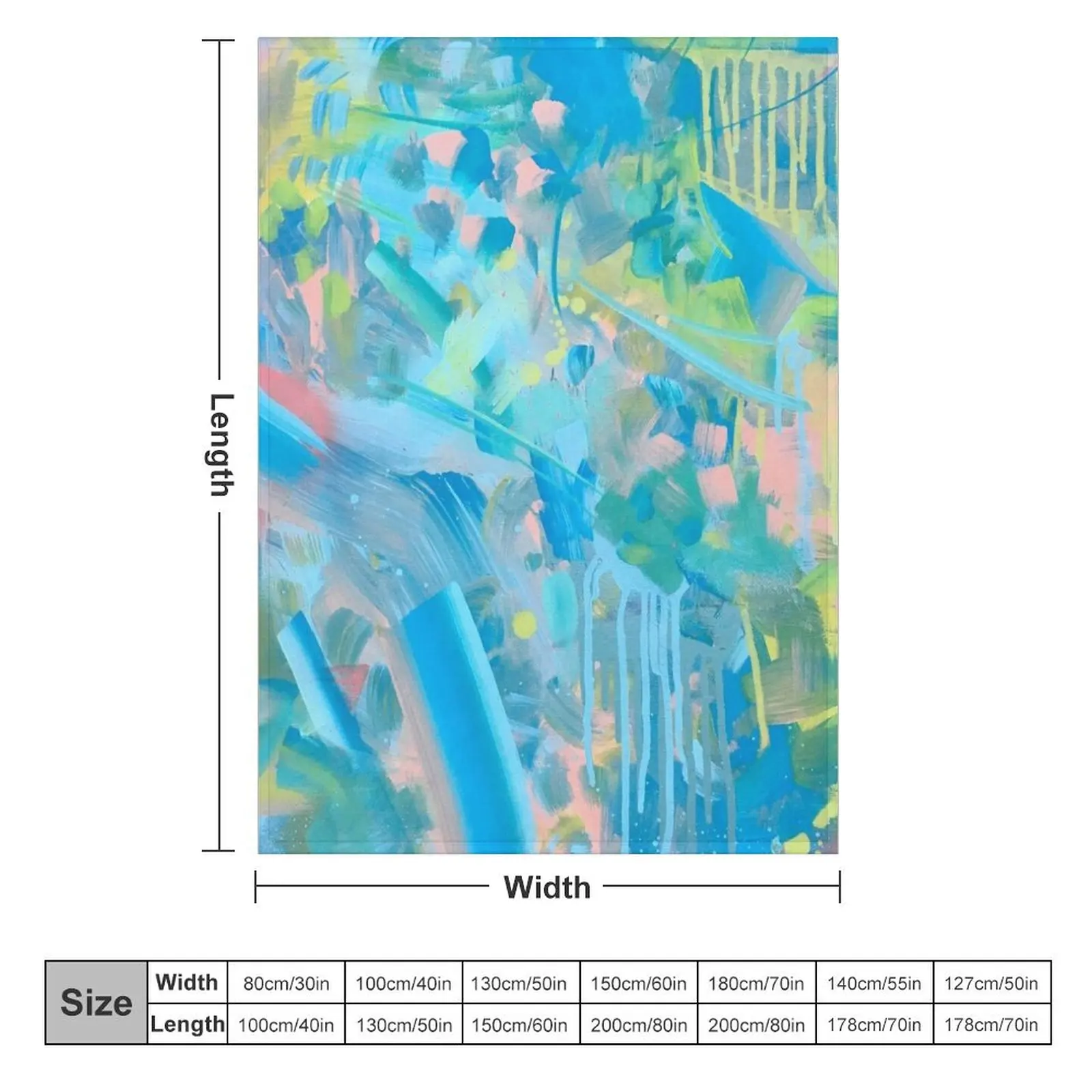 Spoiled Lillies- Maximalist Brightly-Colored Abstract Painting Throw Blanket christmas decoration Furrys Blankets