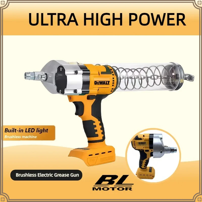

Dewalt Electric Grease Gun LED Brushless Electric Oil Injector Fat Machine Electric Grease Gun Tools For Dewalt Battery