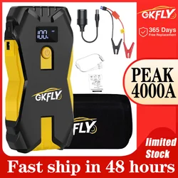 GKFLY 12V Car Jump Starter 18800mAh Power Bank Car Charger 3000A/4000A Starting Device Petrol Diesel Car Emergency Booster