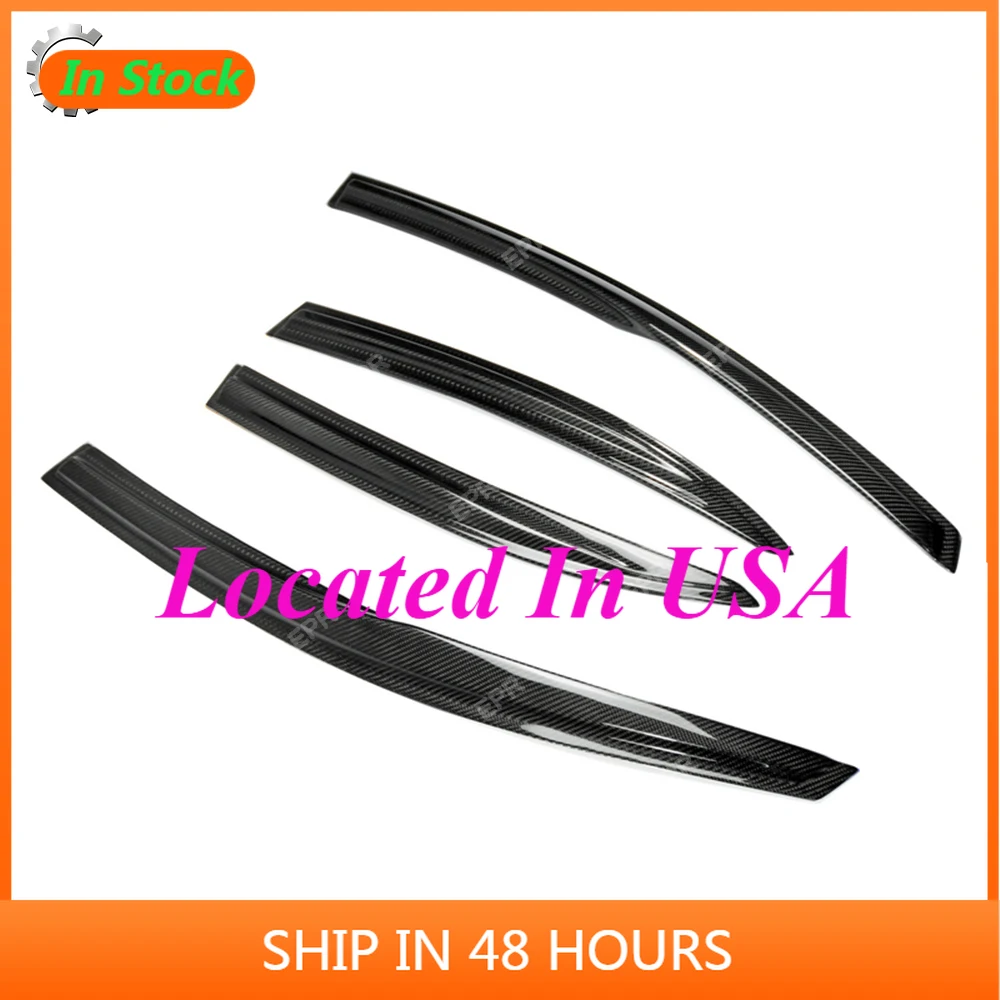 Carbon Racing Trim For Civic FD2R 4 Door 2006 Carbon Fiber Wind Deflector Body Kit Tuning Part For FD2R Civic Door Rain Eyebrow