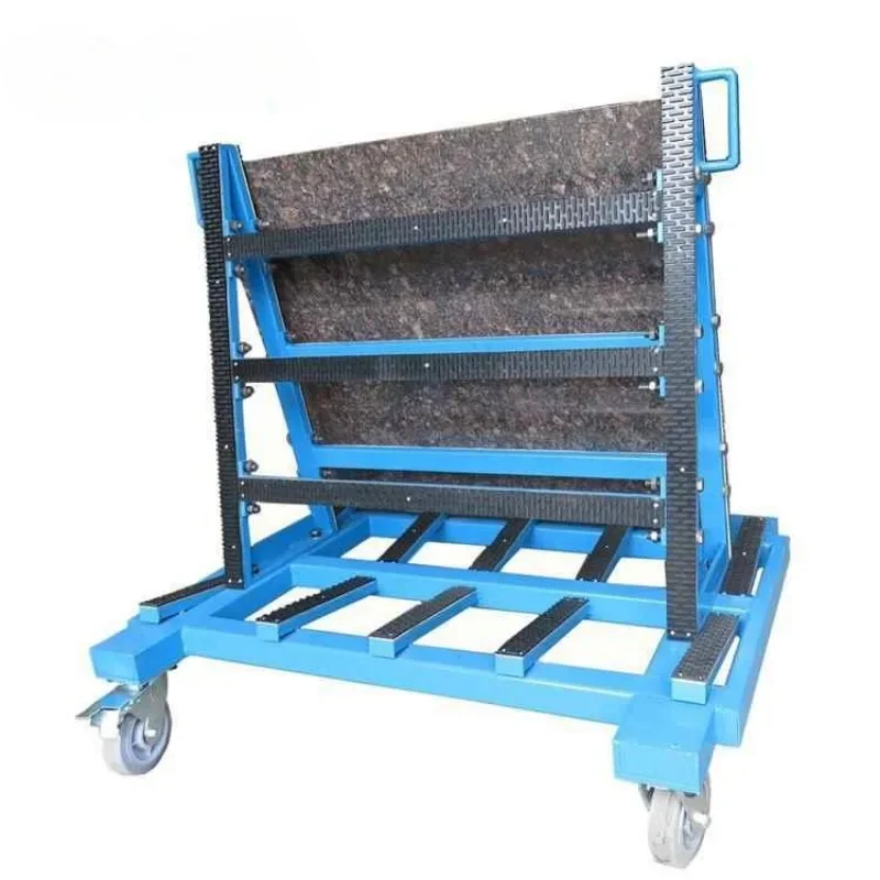 

Workshop transfer table panel trolley Ashaped double sided transport rack for stone slabs Glass transporter