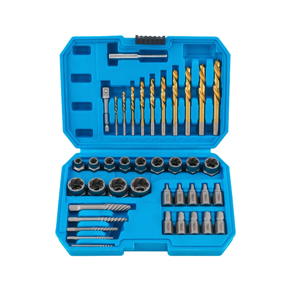 

40PCS Broken Nut Remover, Drill Bit, Hexagonal Screw Removal Tool, Socket Bolt, Multi-functional Broken Wire Remover