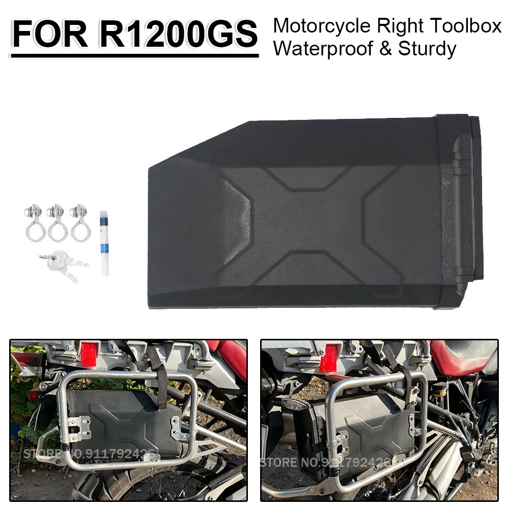 Motorbike Tool Box Right Side Motorcycles 5L Plastic Toolbox For BMW R1200GS OC 2004-2012 R 1200 GS Adventure 2005-2013 R1200GSA