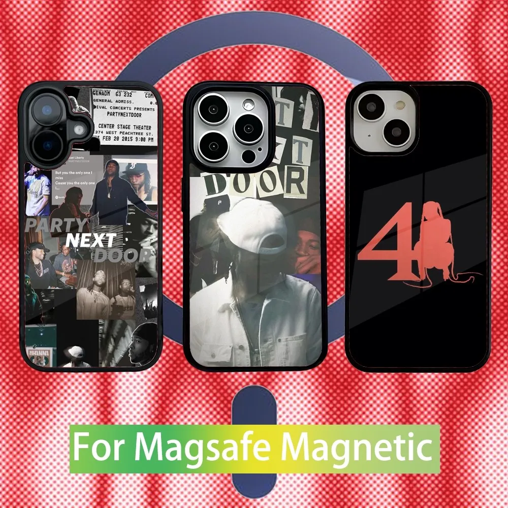 

PARTYNEXTDOOR PND Phone Case For iPhone 16,15,14,13,12,11,Pro,Max,Plus,Mini New Magsafe Magnetic Wireless Charging
