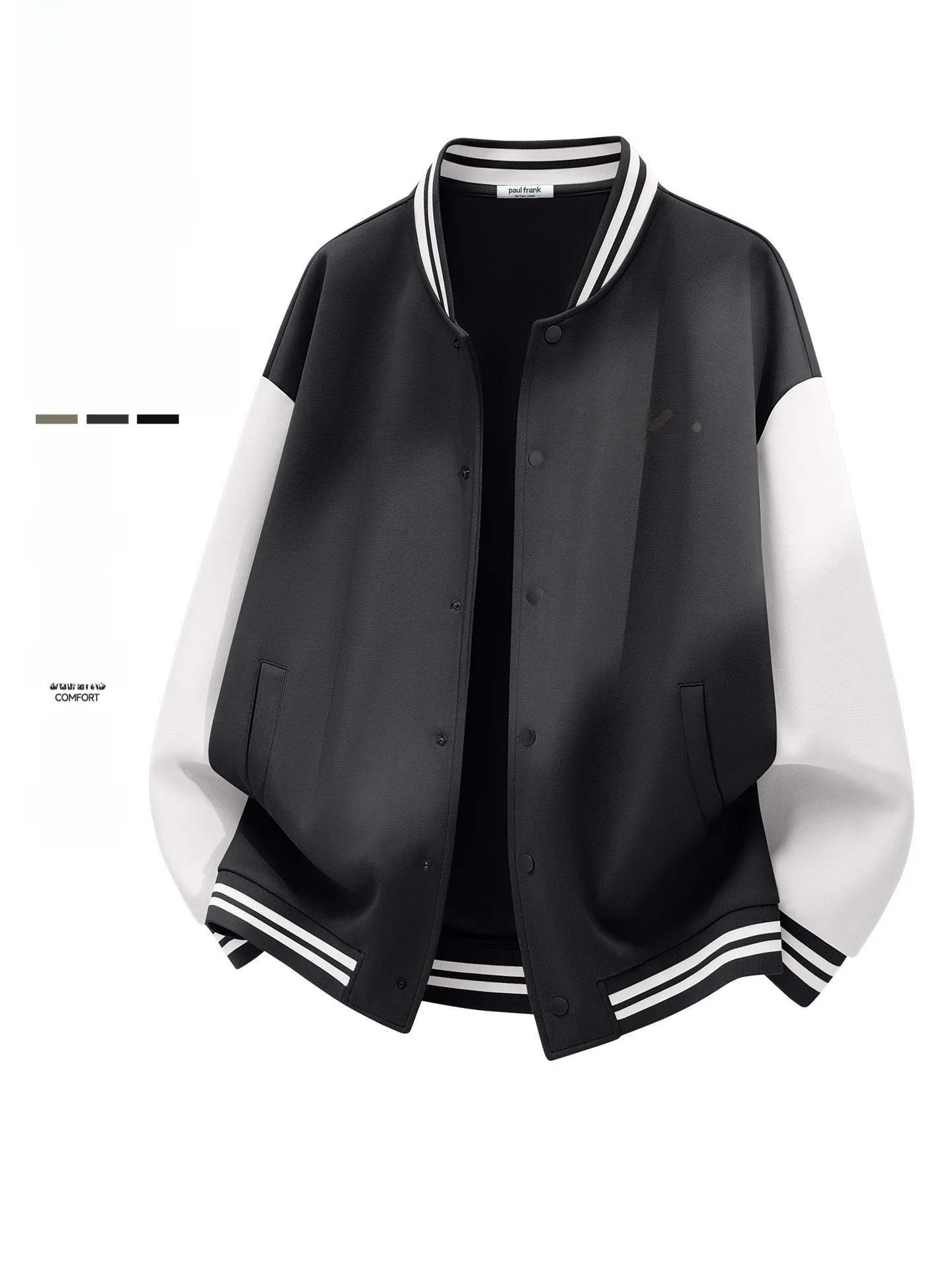 

Мужская бейсбольная куртка Heavyweight для весны и осени, с цветными блоками, в университетском стиле, с принтом, из смесового хлопка и полиэстера, с длинными рукавами