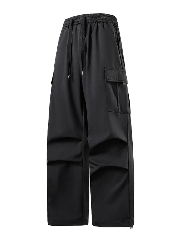Loose Straight Leg Men's Casual Pants Autumn New American Workwear Outdoor Mountain Climbing Couple Style Big Pocket