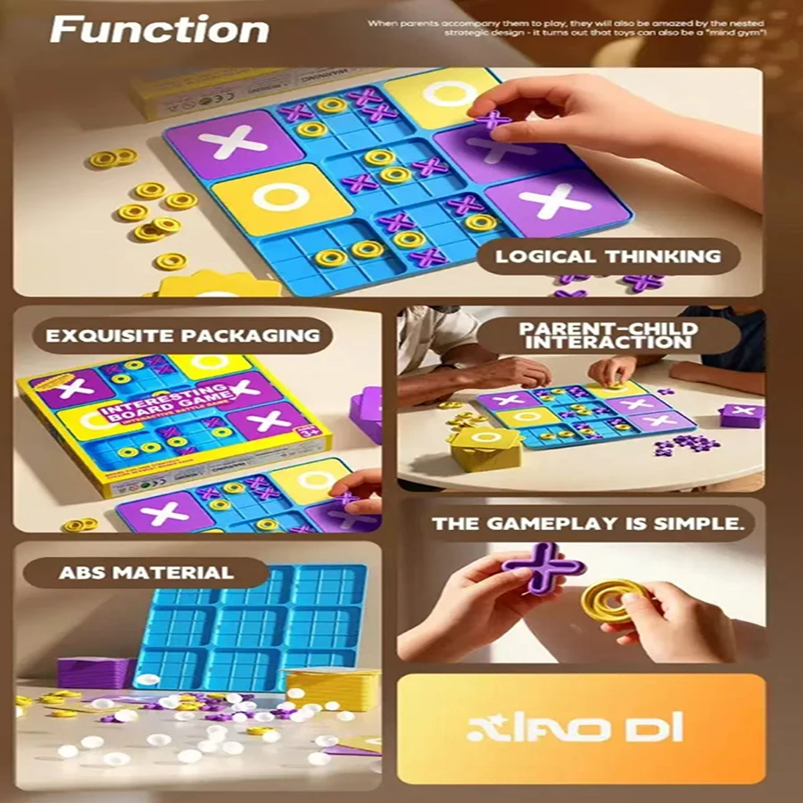 مجموعة واحدة - لعبة الطاولة التعليمية التفاعلية العائلية من Tic-Tac-Toe الممتعة لتطوير مهارات التفكير والمنطق والتكيف #5