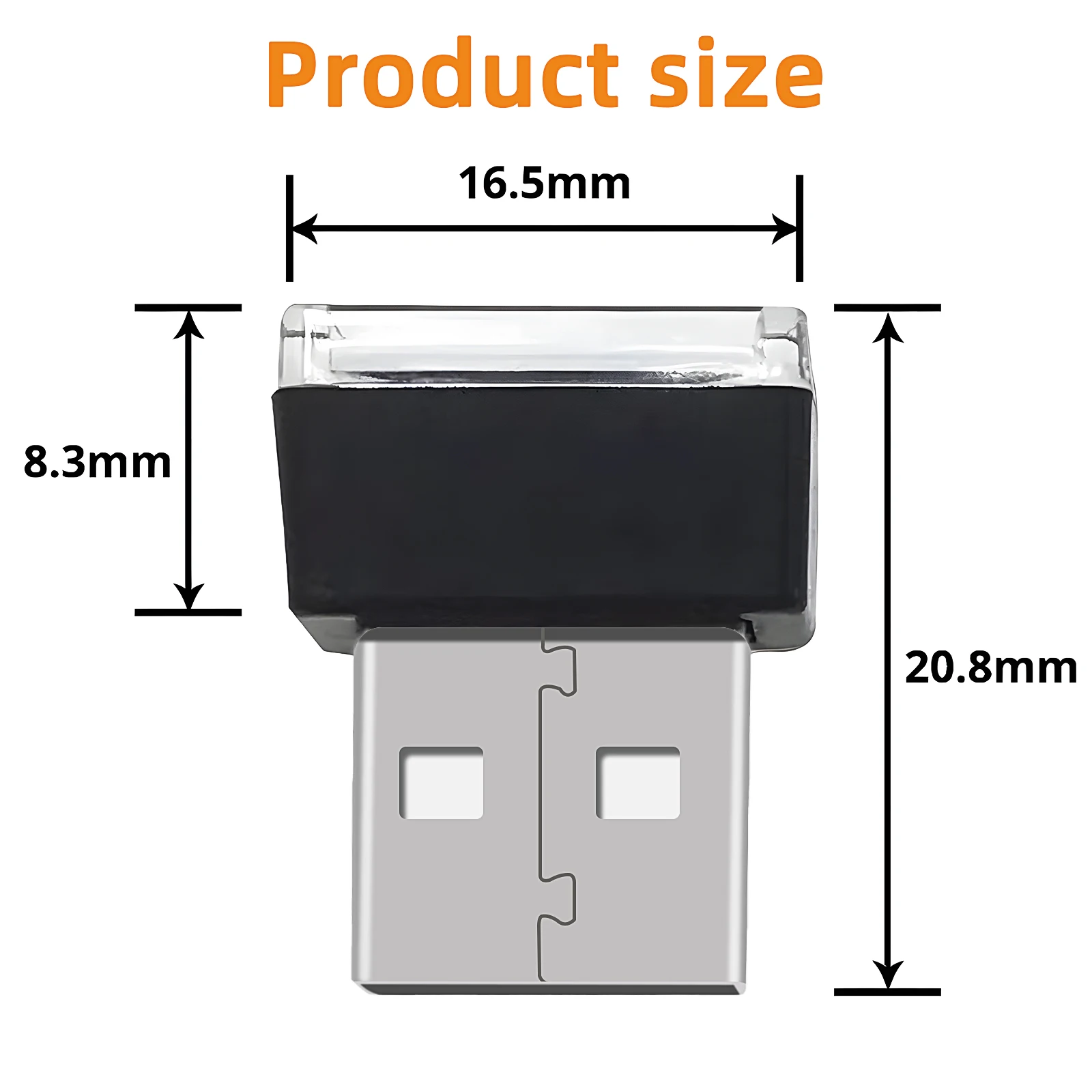 1 Pcs USB LED Car Interior Atmosphere Lamp Plug-in USB Decor Portable Auto Lighting Universal Interior Accessories for Most Cars