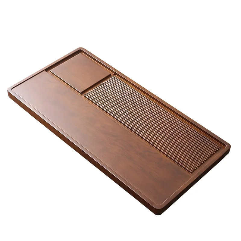 

Household whole rectangular simple office dry brewing tea table Kung Fu model with drainage