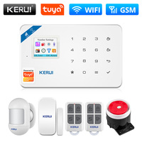 KERUI W181 Tuya Smart WIFI GSM Security Alarm System Works With Alexa Home Motion Detector Door Window Sensor