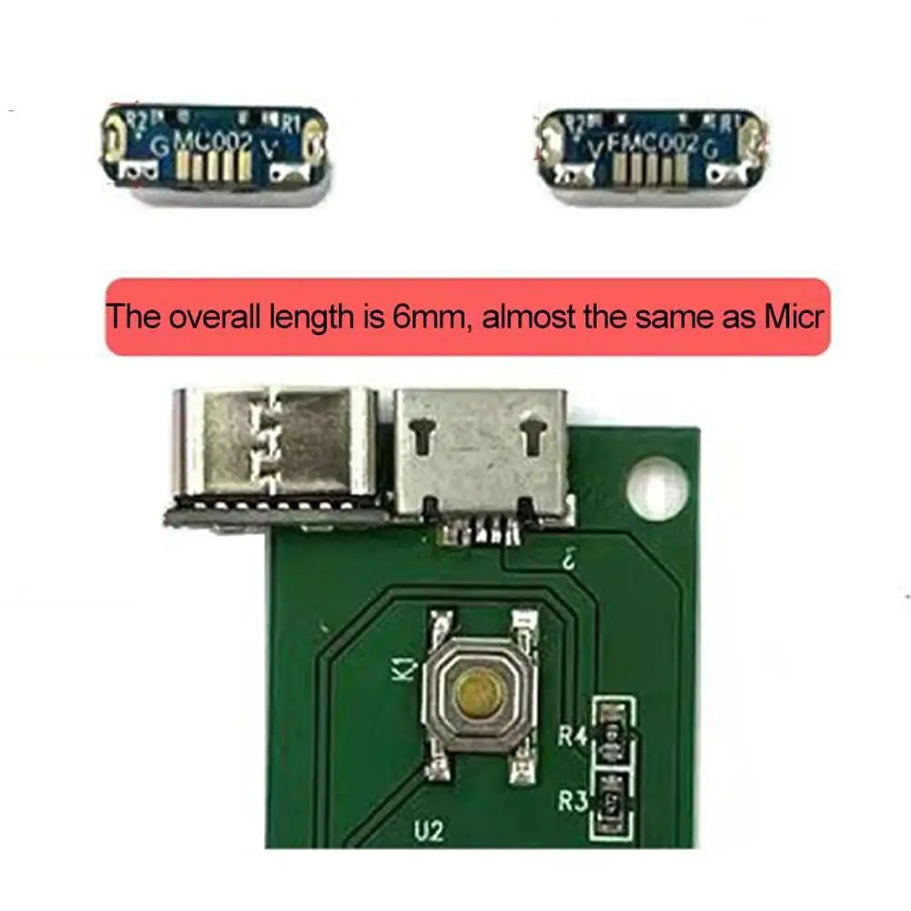 Płytka adaptera USB na Type-C obsługuje ładowanie Type-C i transfer danych USB 2.0, zamiennik złącza Micro-USB do samodzielnych napraw.