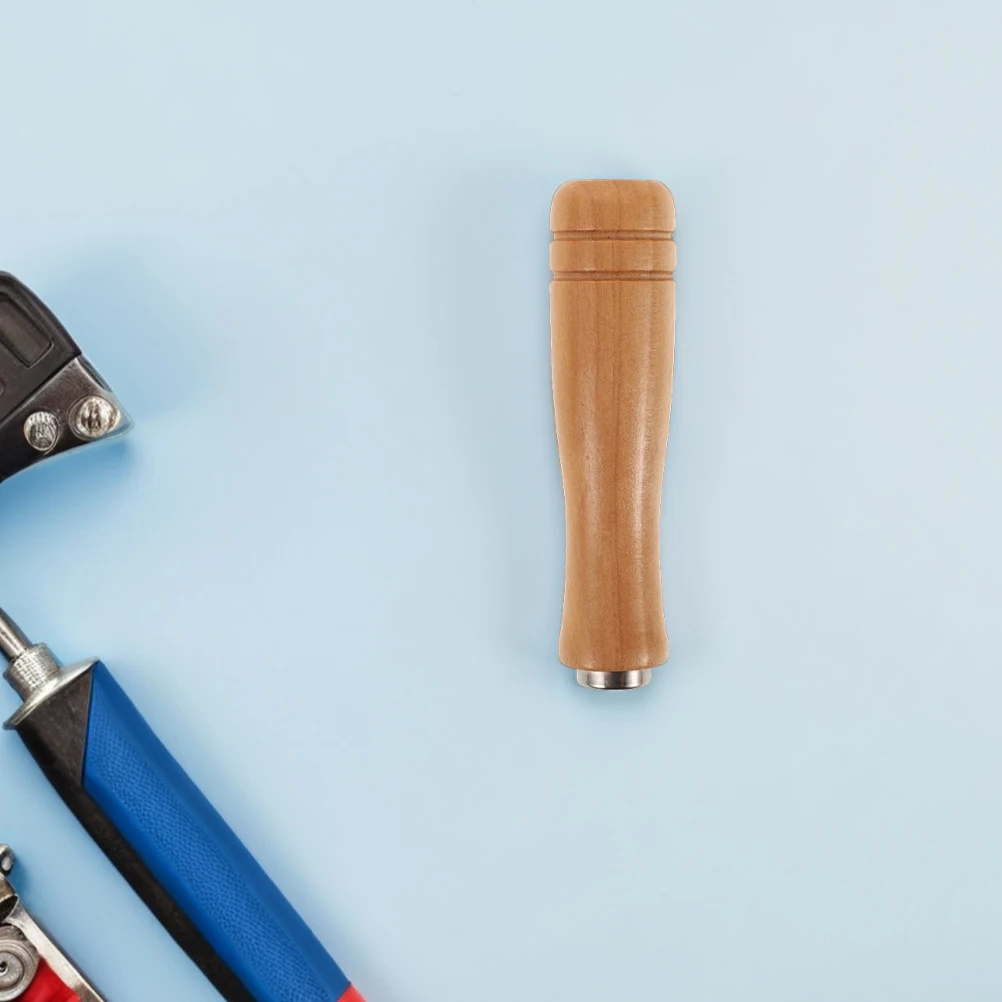 Manijas de archivo de madera, mango de escofina de repuesto ergonómico y resistente para carpintería, manualidades metalúrgicas, agarre cómodo, 6 uds.