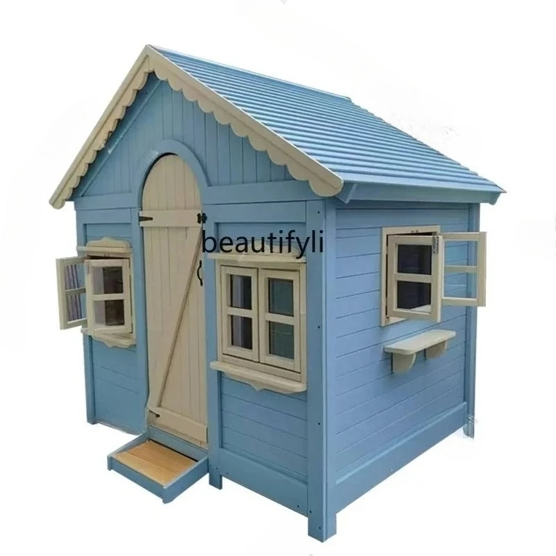

Z Outdoor preservative wood, game room. Outdoor wooden house, removable and assembled toy tree house