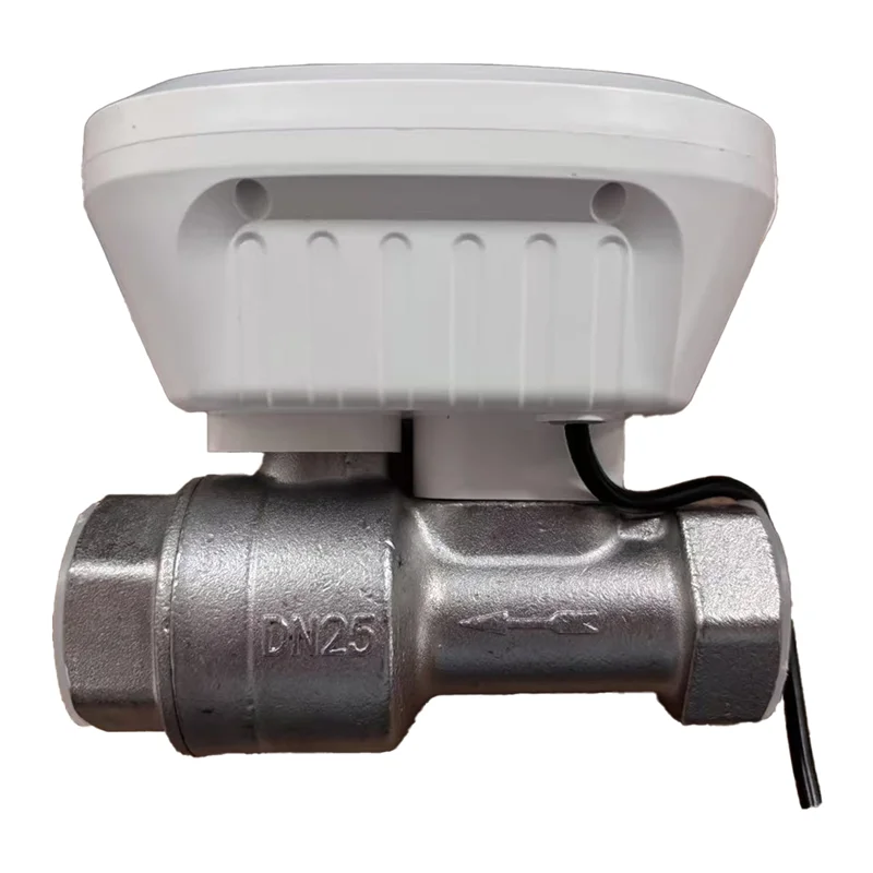 

N10R-Tuya Smart Wifi Water Valve Water Meter Water Flow Rate Controller Water Temperature Display Controller EU PLUG