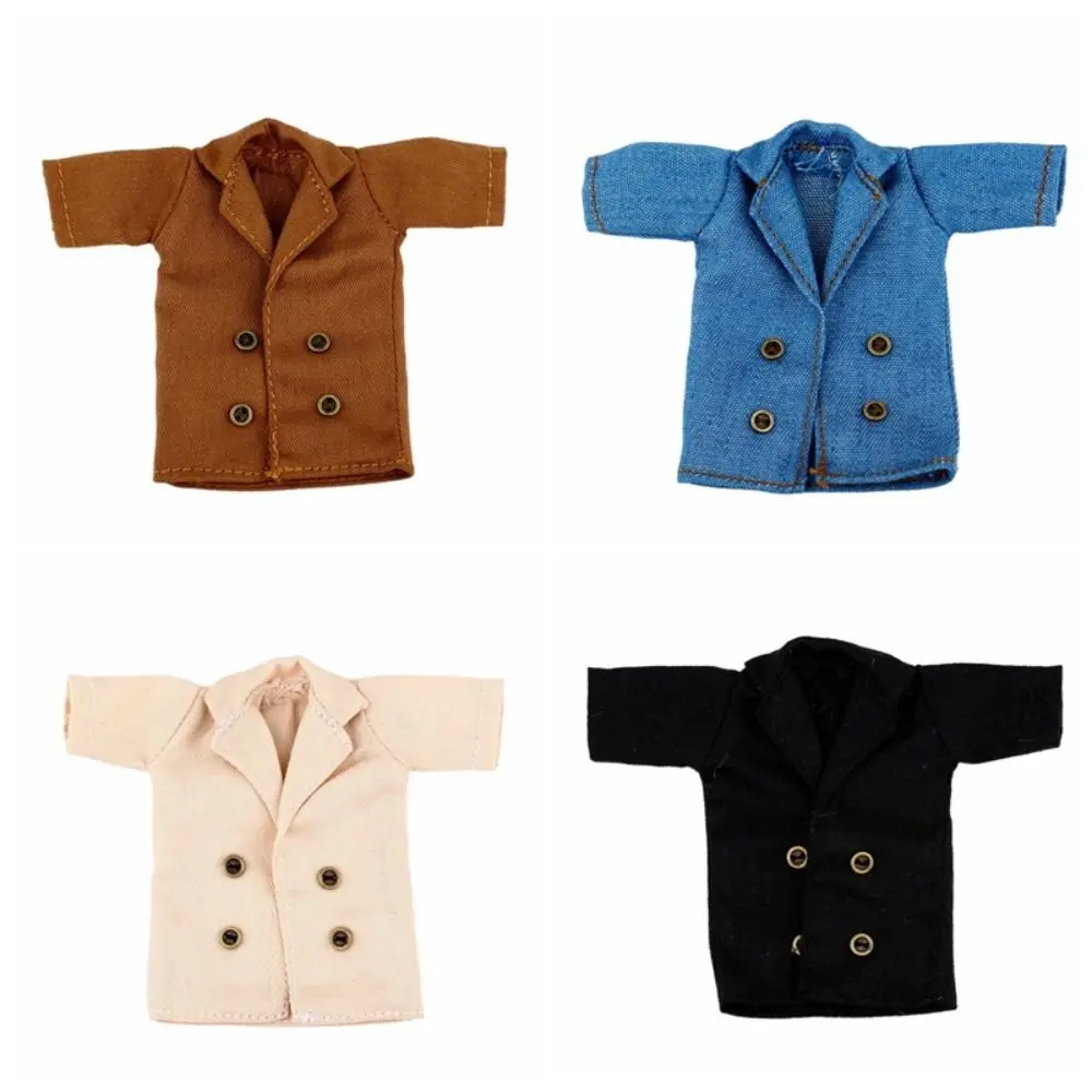 

Fashion Cool Jackets Doll Coat Jackets Long Coat Handmade OB11 Windbreaker Coat Decoration Dress Up Doll Clothes Gift