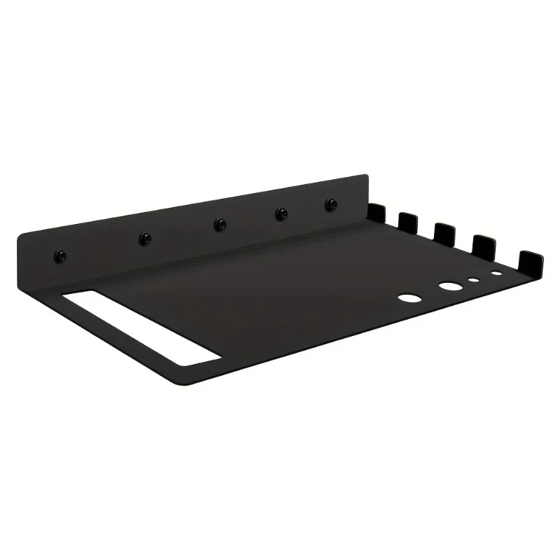 

Electric saw storage rack, saw wall mounted rack box accessories, garage storage tools, black metal rack storage cabinet