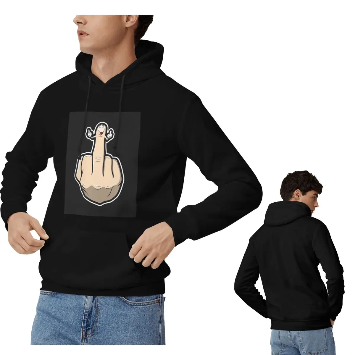 

Жест руки, средний палец, толстовки со средними пальцами, мужские и женские повседневные пуловеры, кофты, модная одежда с длинными рукавами