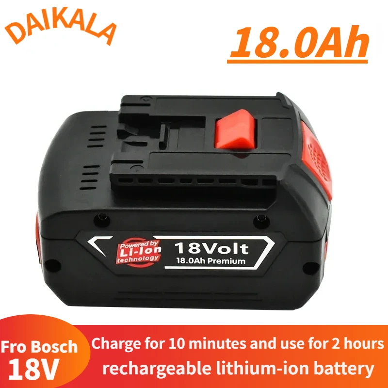 

Original 18V 18000mah Rechargeable Lithium-ion Battery for 18V Backup Battery 18Ah Spare Part Portable BAT609 Indicator Lightf